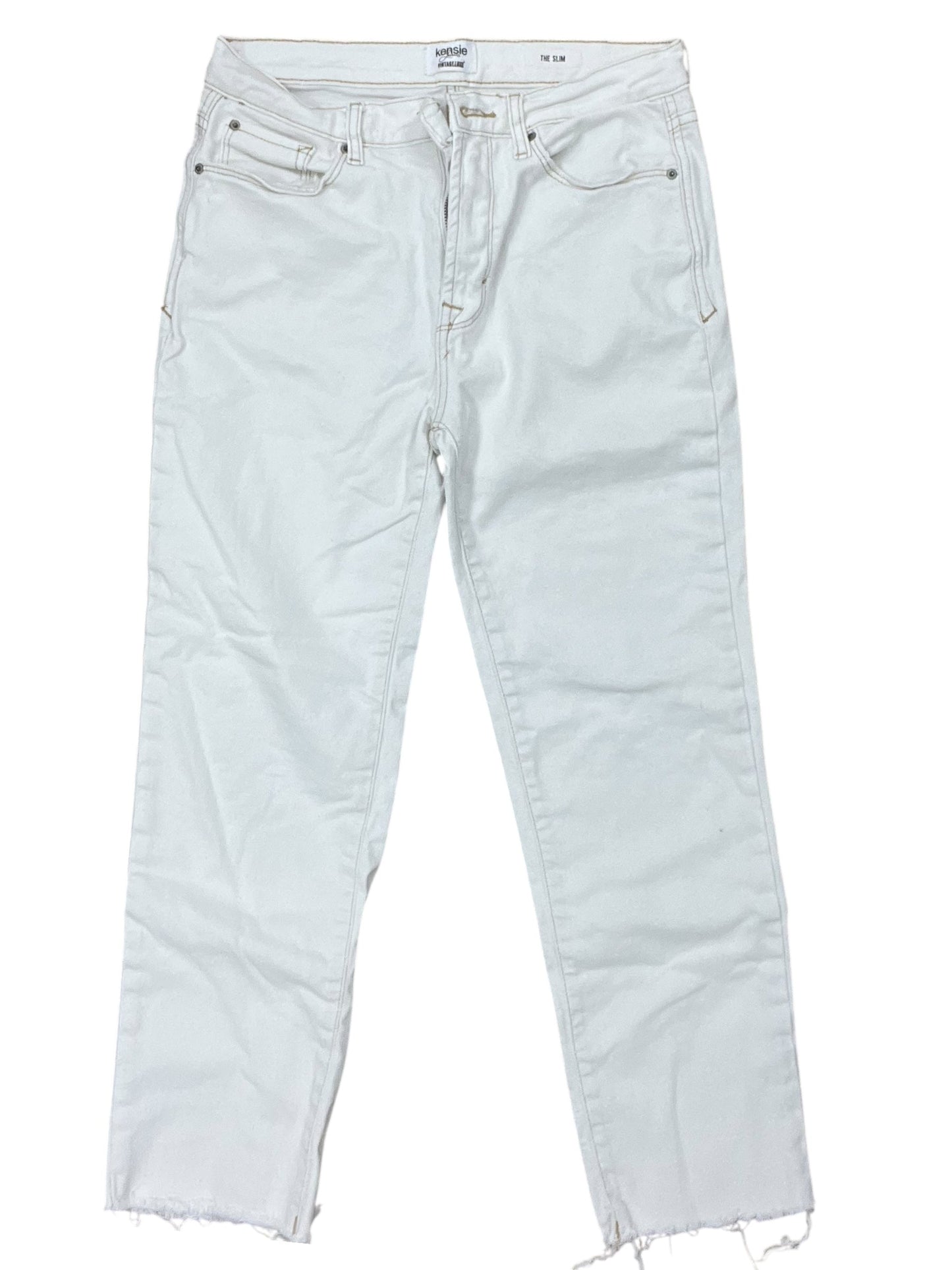Jeans Cropped By Kensie In White, Size:6