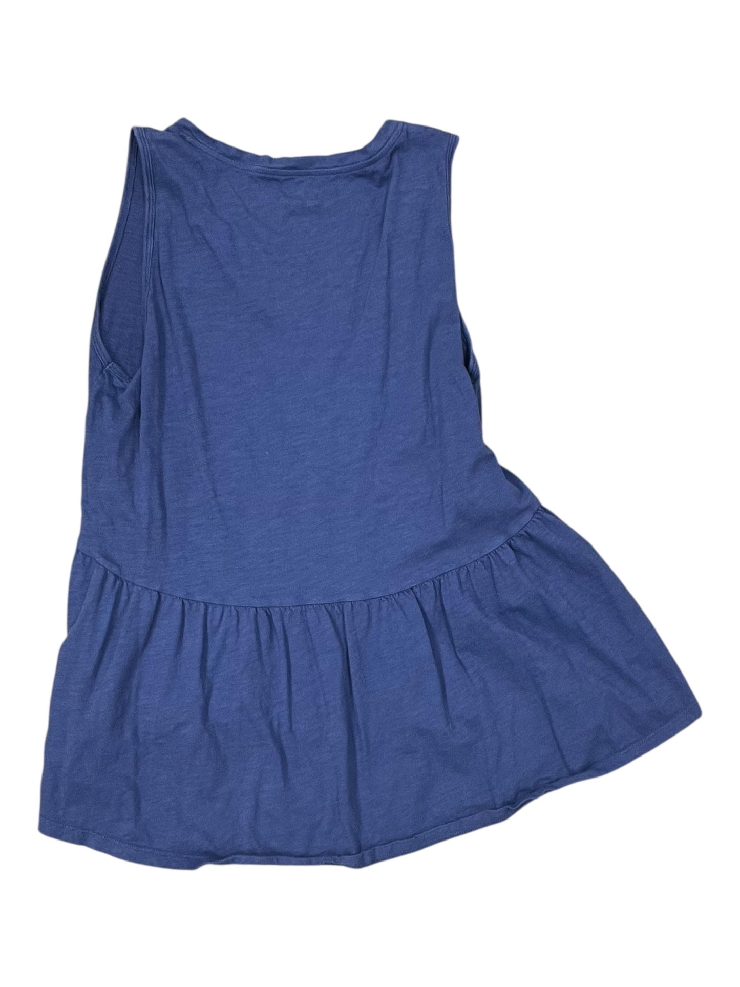 Top Sleeveless By Loft In Blue, Size:M