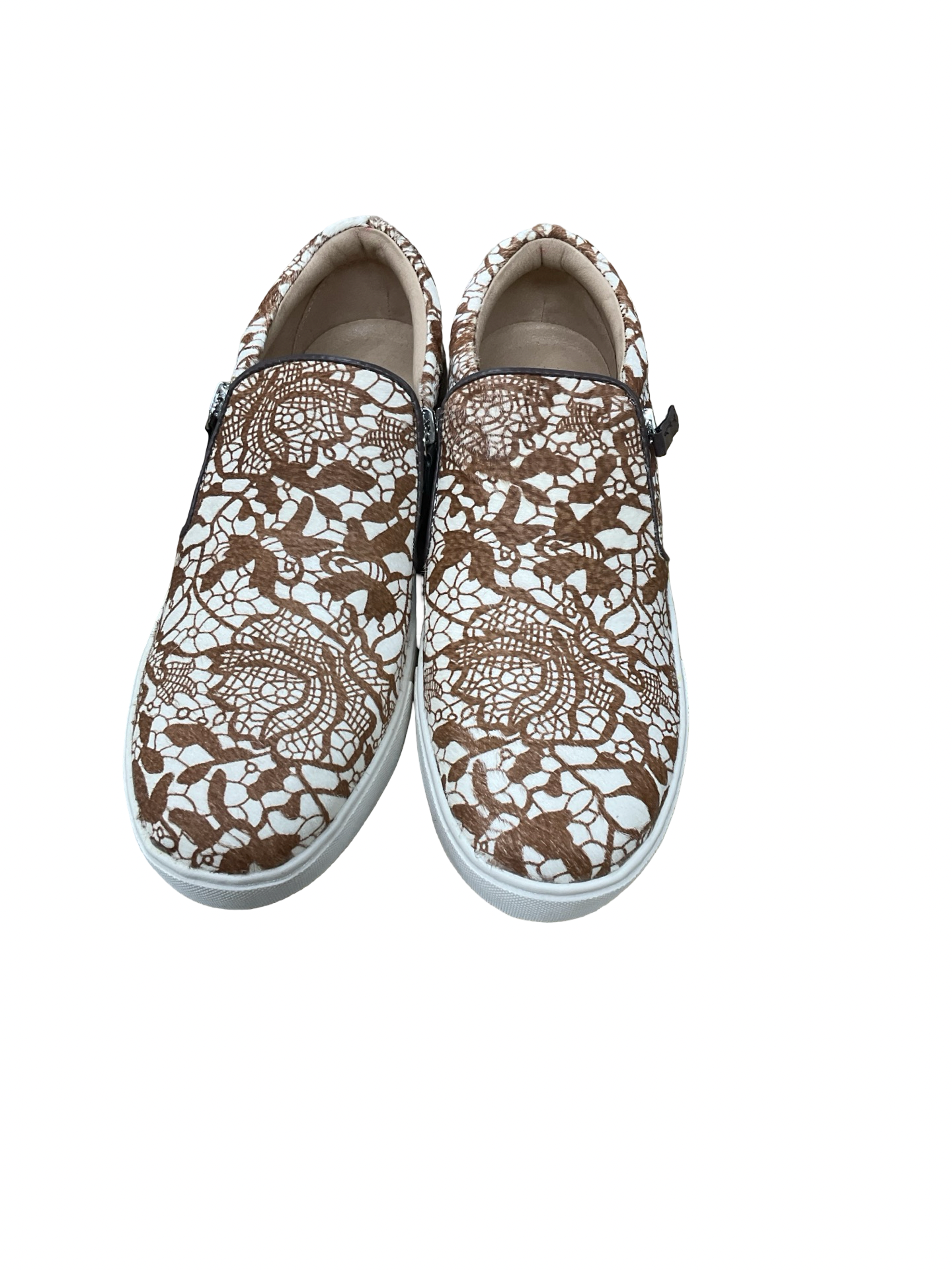 Shoes Sneakers By Very Volatile In Brown & Cream, Size:9.5