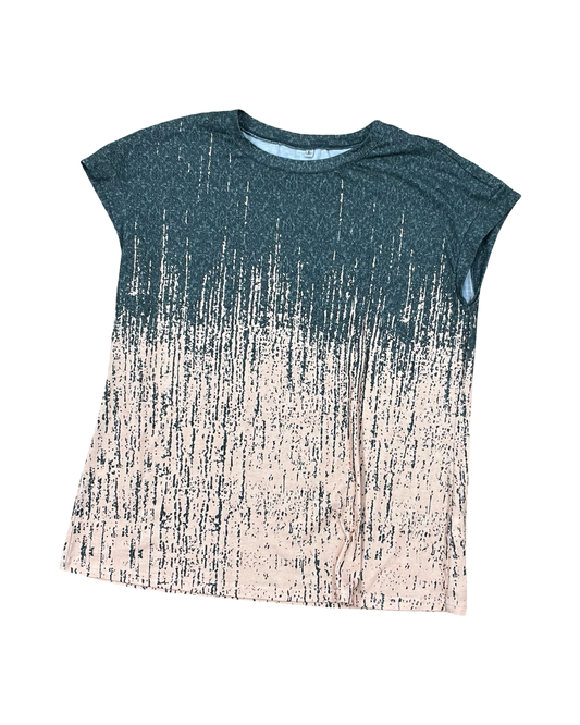 Top Sleeveless By Clothes Mentor In Green & Orange, Size:L