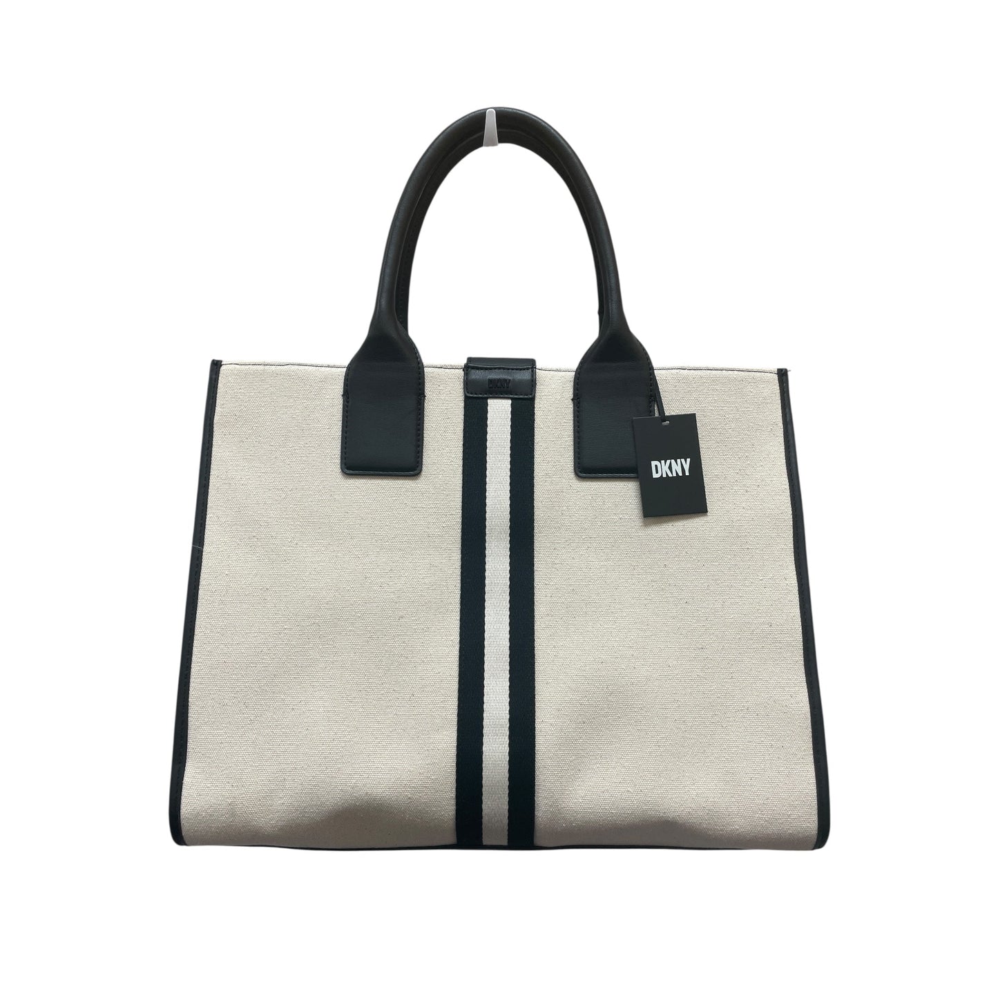 Tote By Dkny In Cream, Size:Large
