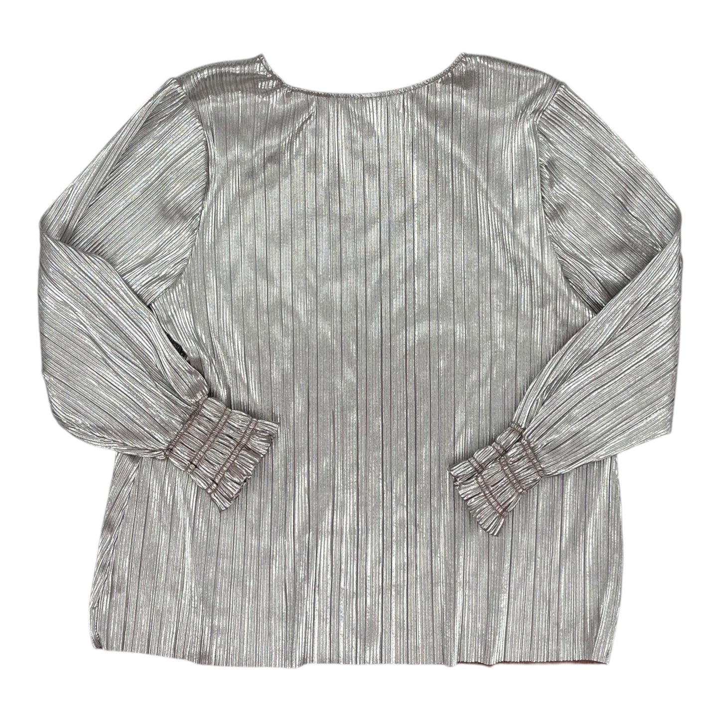 Top Ls By Ava & Viv In Silver, Size:3X