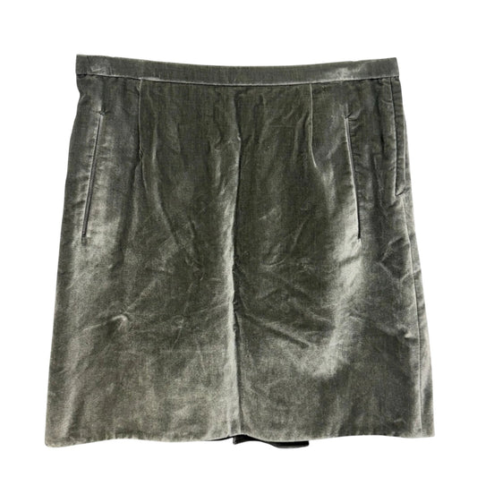 Velour Skirt Designer By Marc Jacobs In Grey, Size: 4