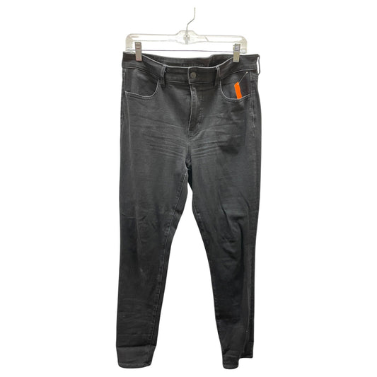 Jeans Jeggings By American Eagle In Black Denim, Size:12