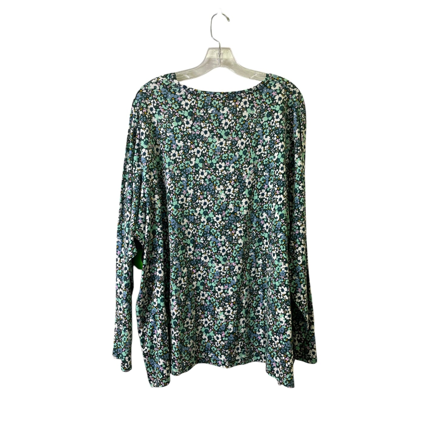 Top Ls By Croft And Barrow In Floral Print, Size:4X