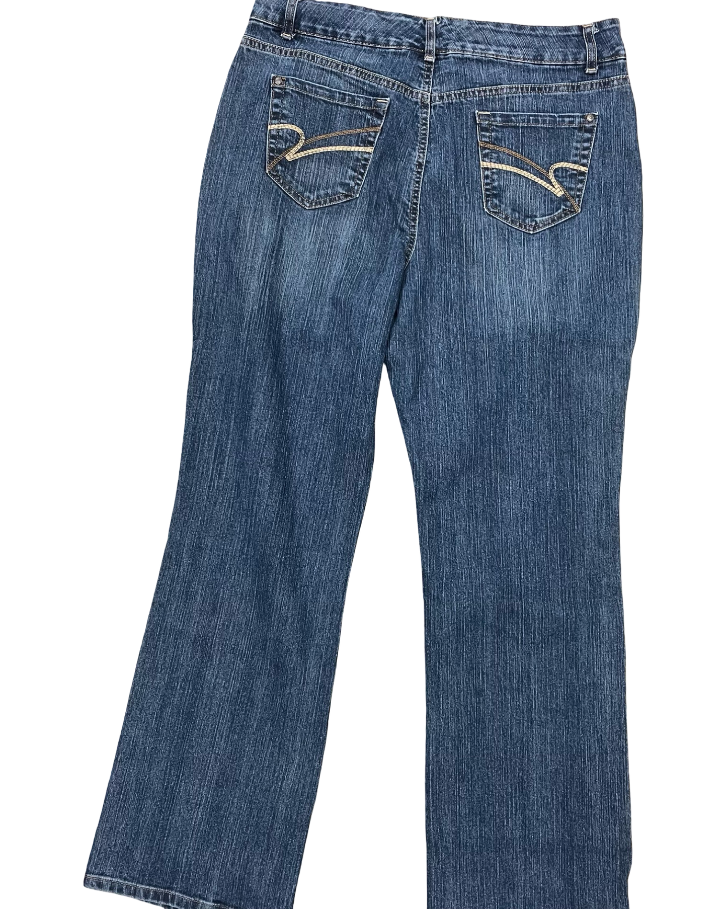 Jeans Straight By Nine West In Blue Denim, Size:16