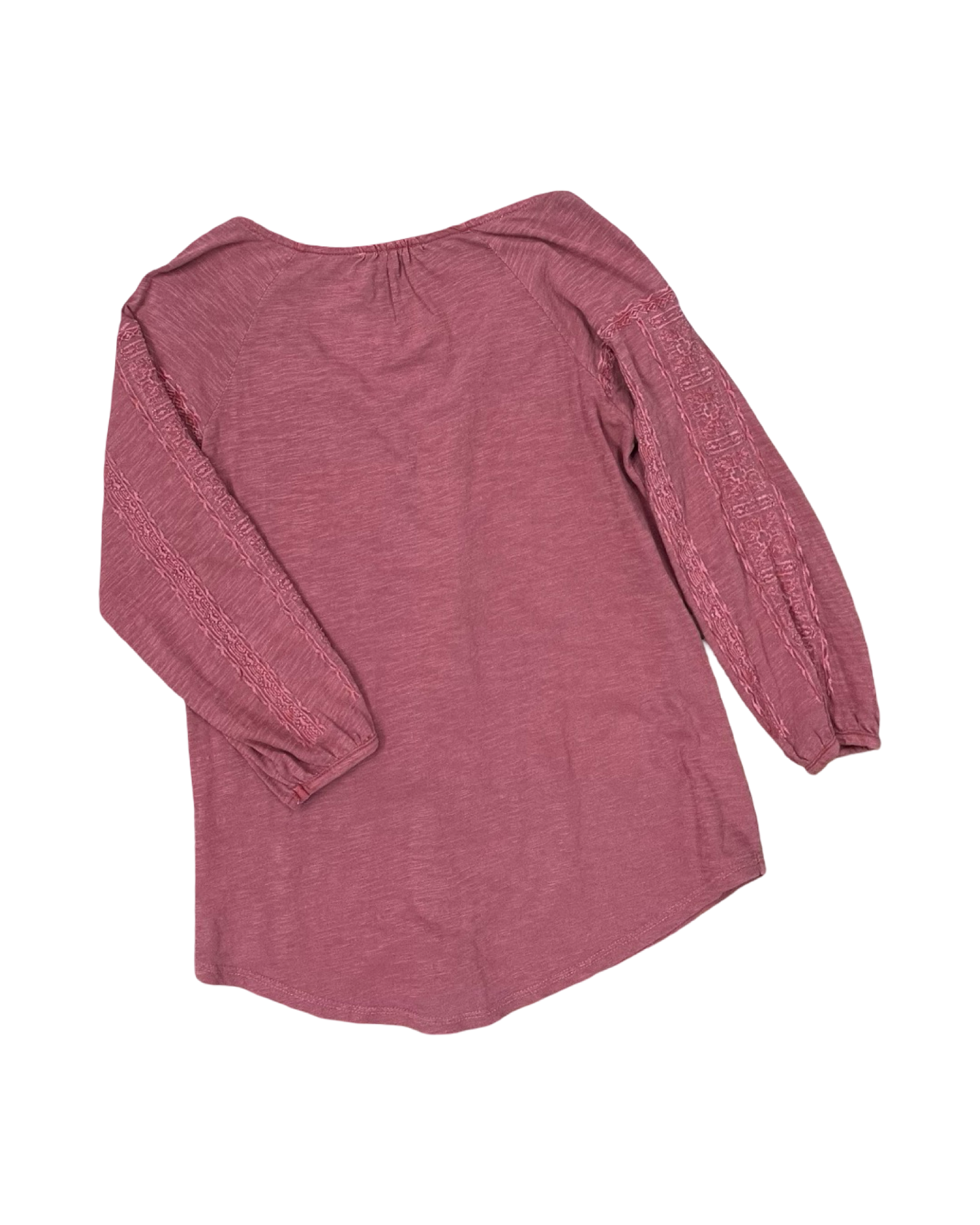 Top 3/4 Sleeve By Lucky Brand In Red, Size:S