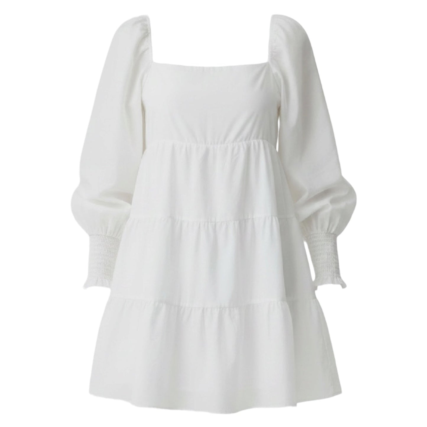 Rowen Tie Back Silk & Cotton Dress Designer By Alice + Olivia In White, Size: L
