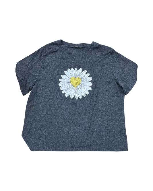 Top Ss By Clothes Mentor In Grey, Size:1X