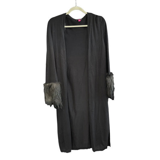 Sweater Cardigan By Vince Camuto In Black, Size: M