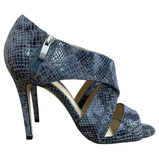 Sandals Heels Stiletto By Nine West In Animal Print, Size:6.5