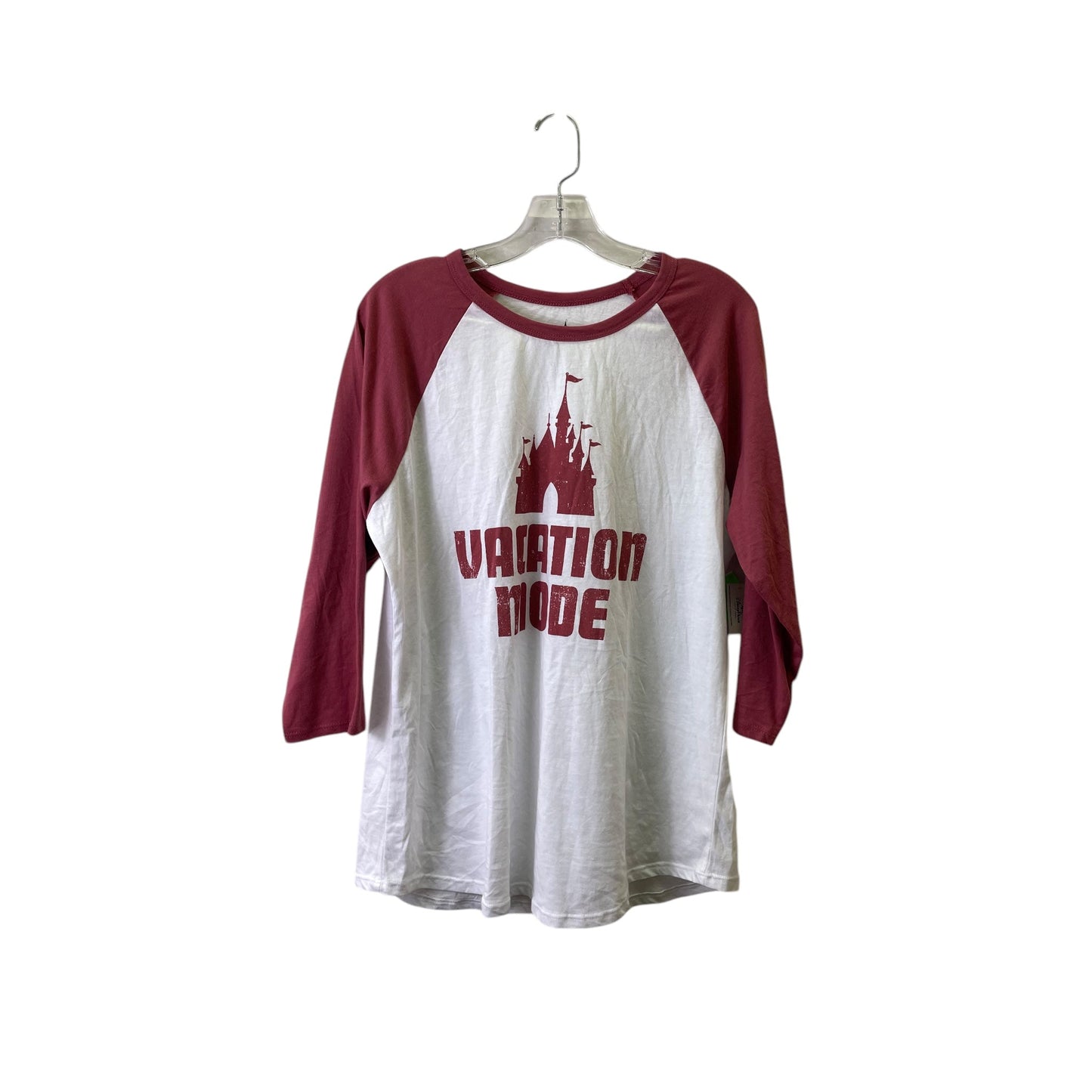 Top 3/4 Sleeve By Disney Store In Red & White, Size:Xl