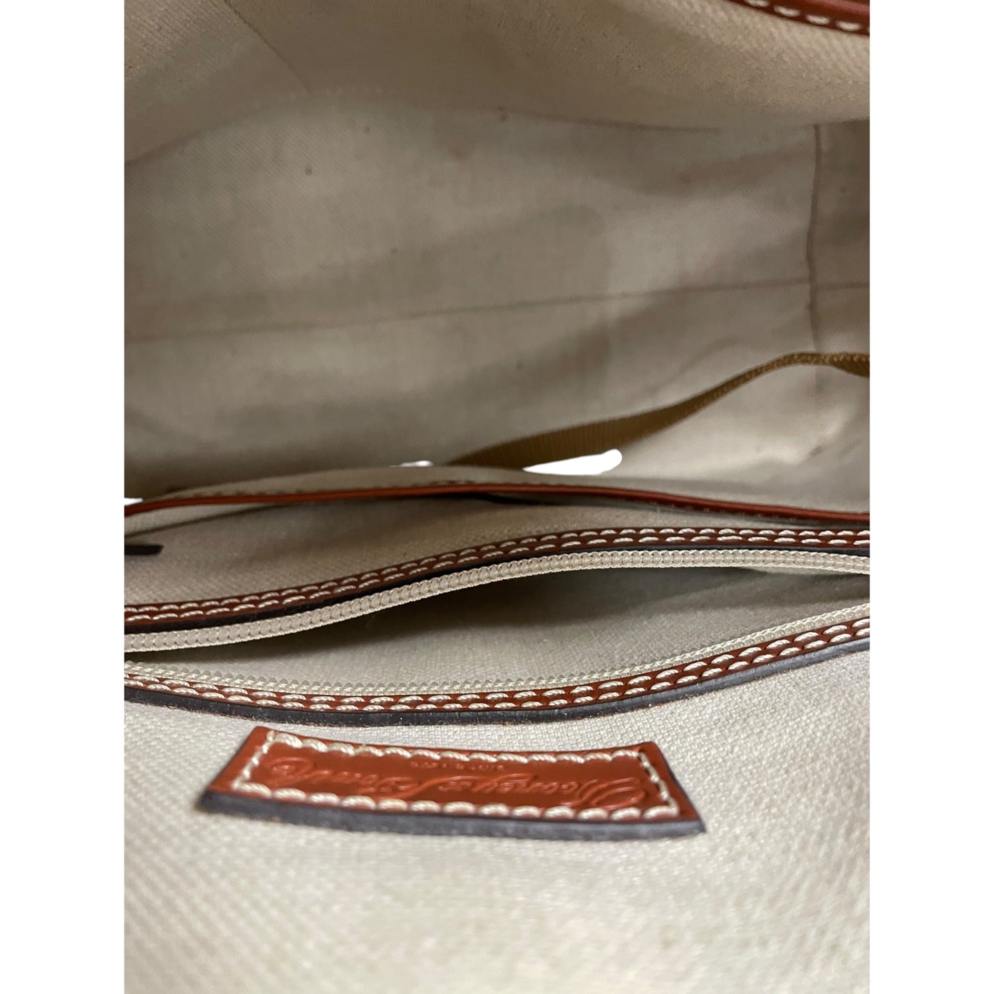 Handbag Designer By Dooney And Bourke In Brown, Size:Medium