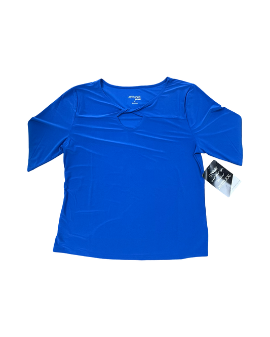 Top Ss By Clothes Mentor In Blue, Size:L