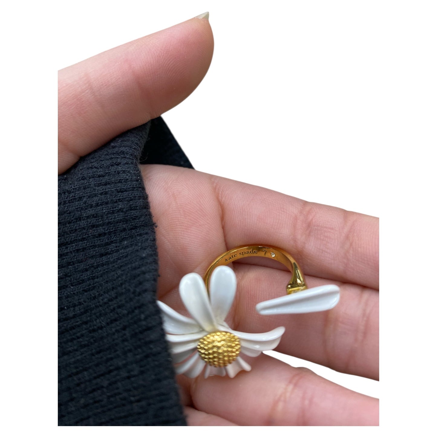 Ring Designer By Kate Spade In Gold, Size:6.5