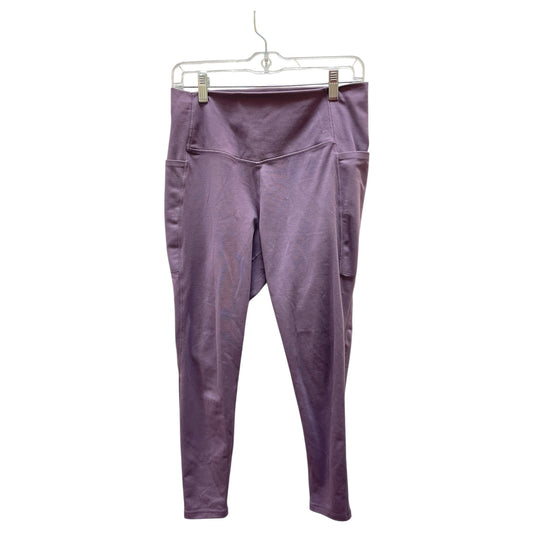 Athletic Leggings By Danskin In Purple, Size:L