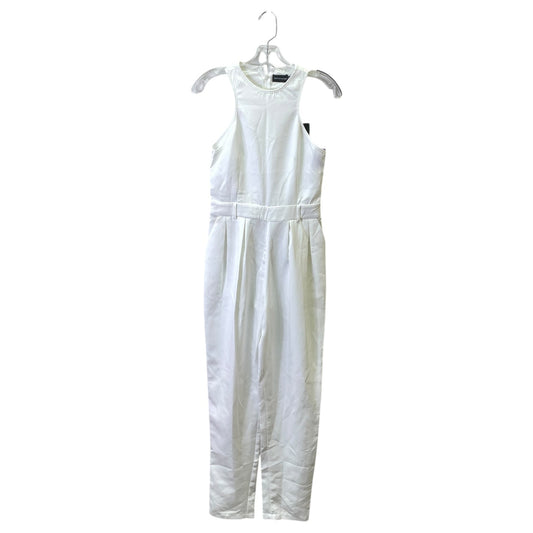 Jumpsuit By Pretty Little Thing In White, Size:4