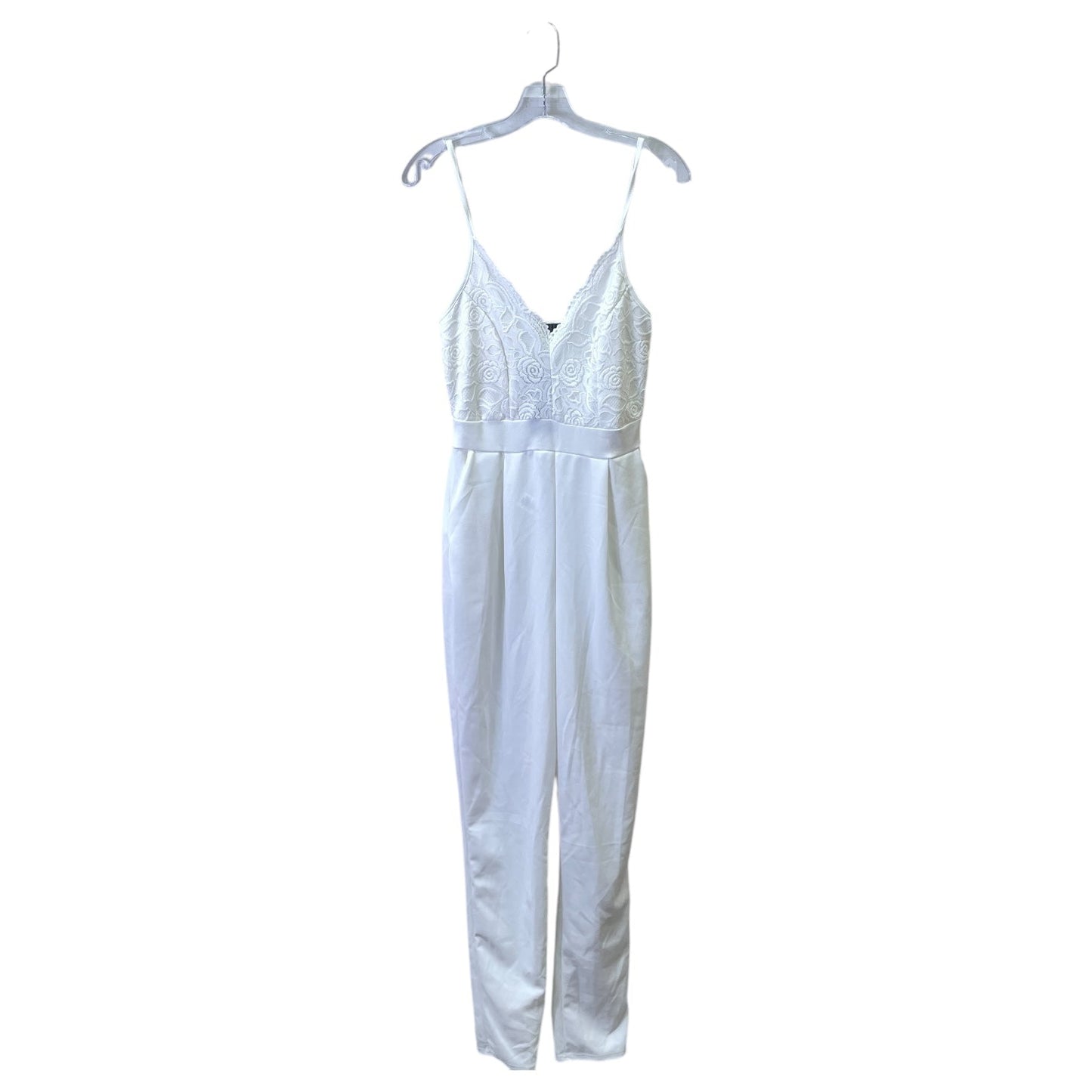 Jumpsuit By Boohoo Boutique In White, Size:8