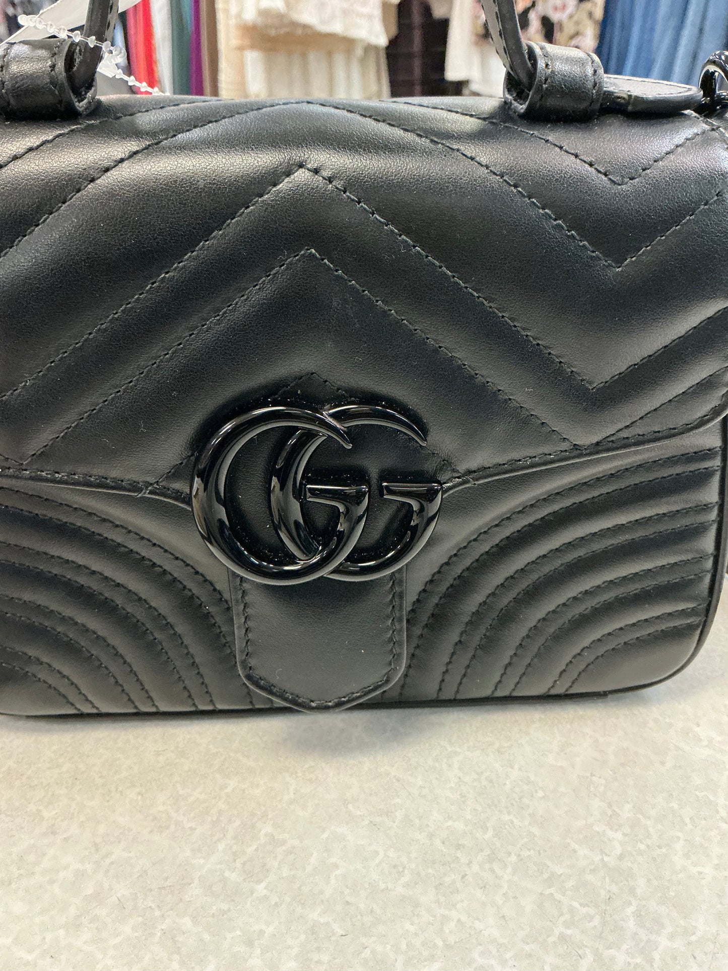 Crossbody Luxury Designer By Gucci In Black, Size:Small
