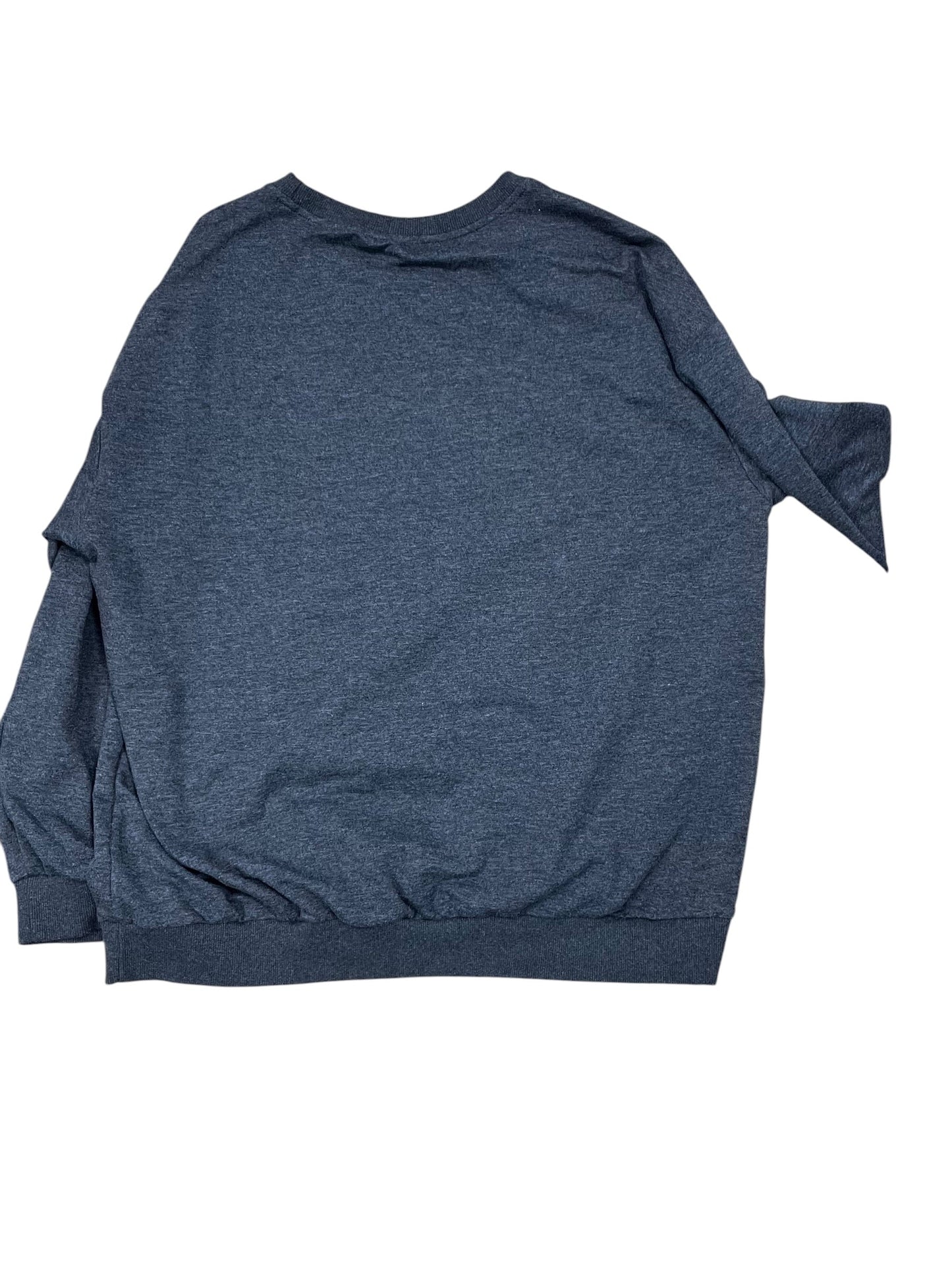 Sweatshirt Crewneck By Clothes Mentor In Grey, Size:Xl