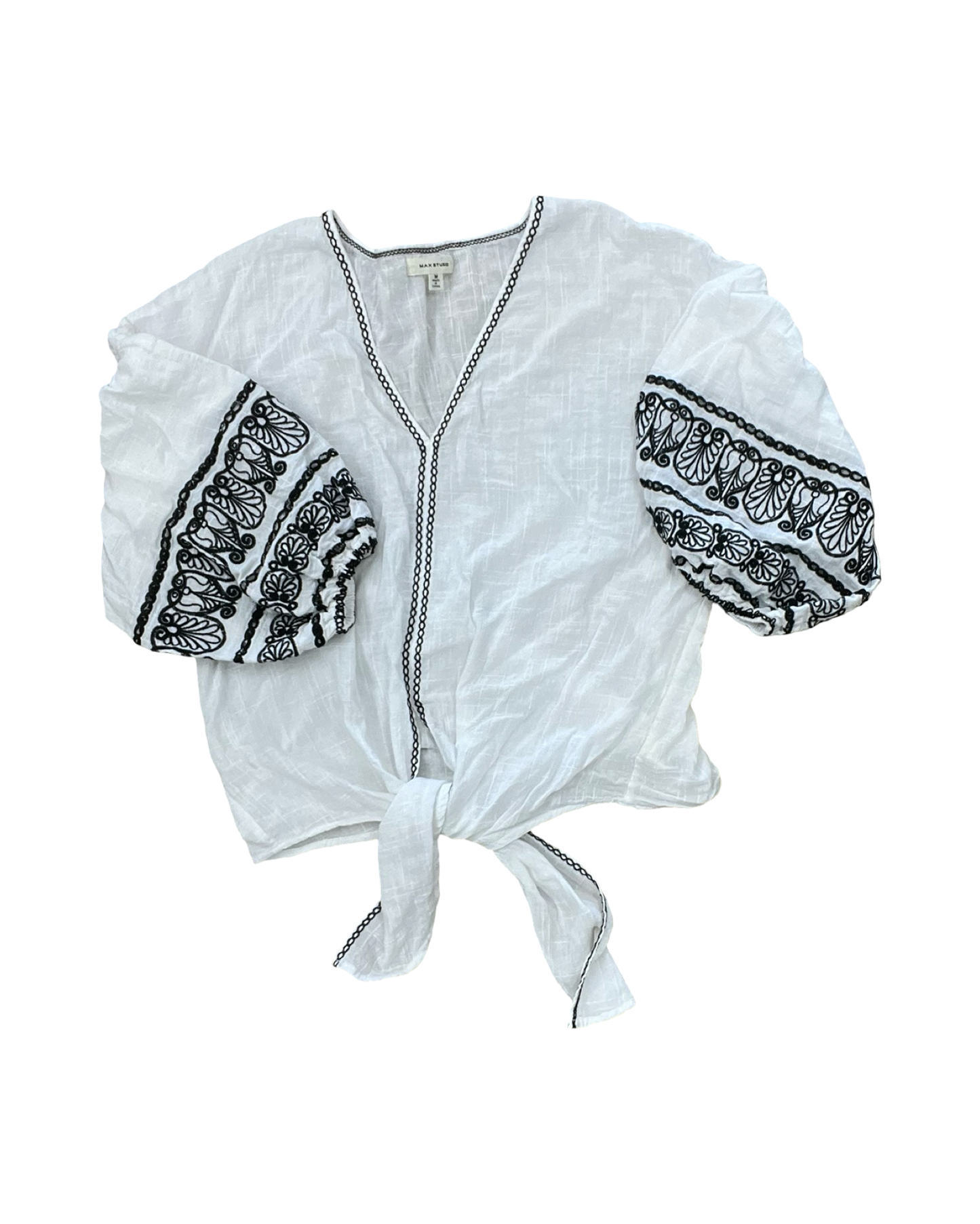 Top Ls By Max Studio In Black & White, Size:M