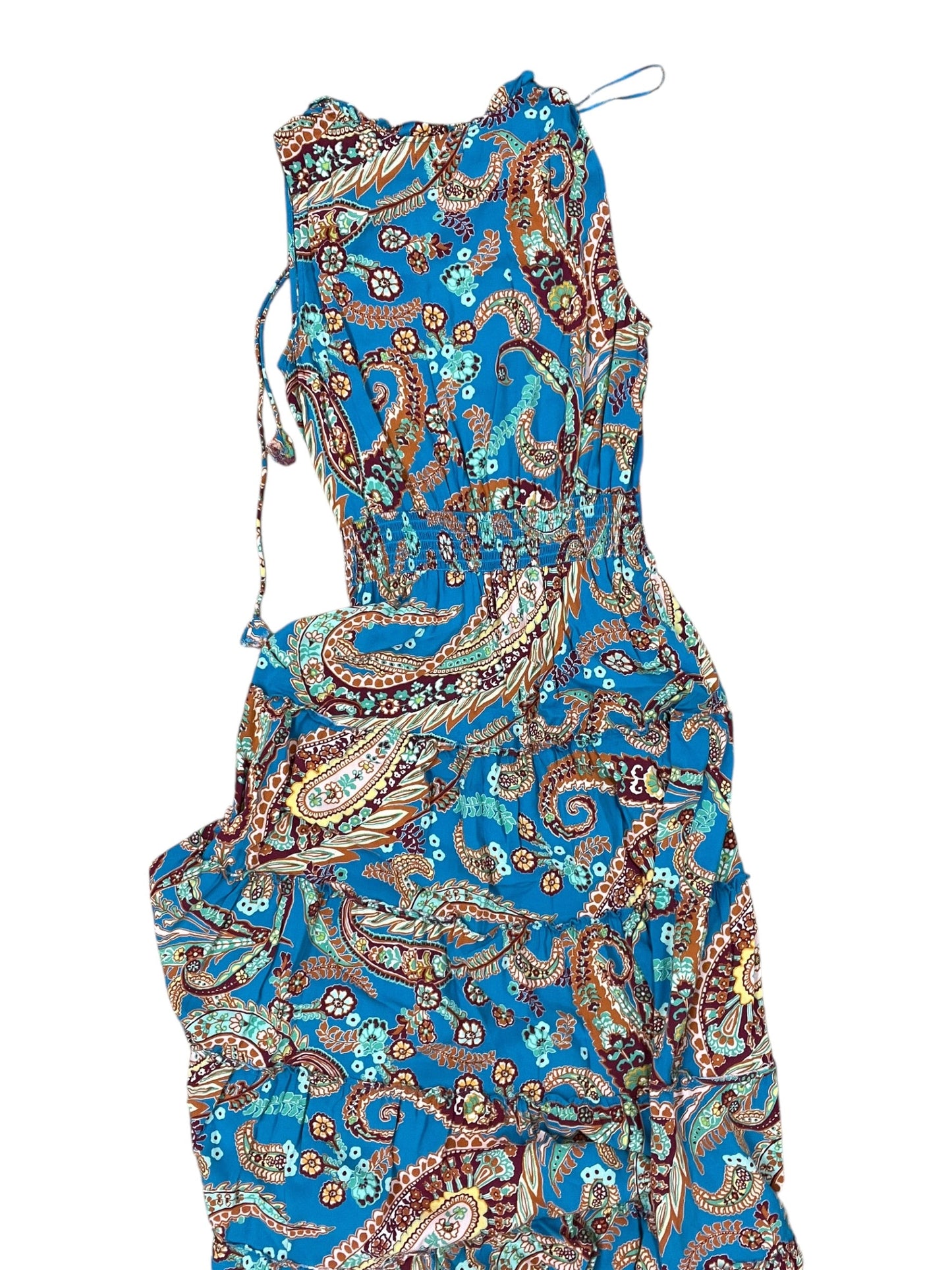Dress Casual Maxi By Msk In Blue & Orange, Size:M