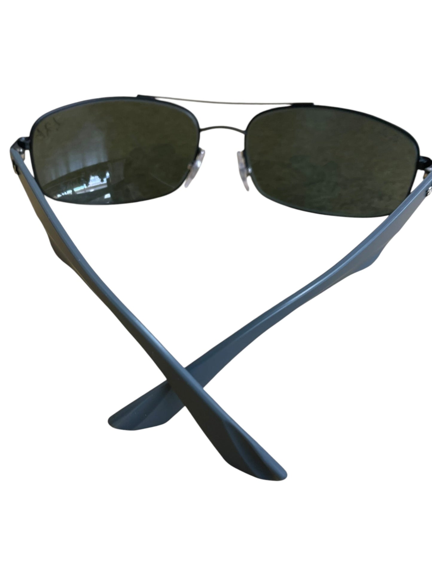 Sunglasses Designer By Ray Ban In Grey & Silver