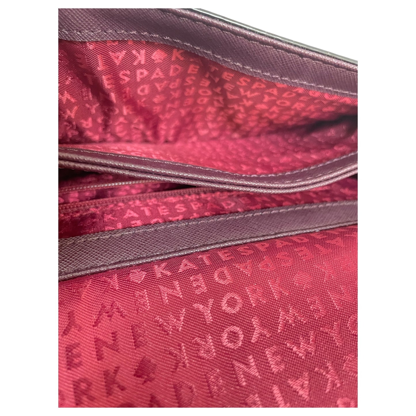 Crossbody Designer By Kate Spade In Purple, Size:Medium