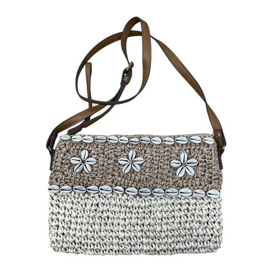 Crossbody By Style And Company In Brown & Cream, Size:Medium