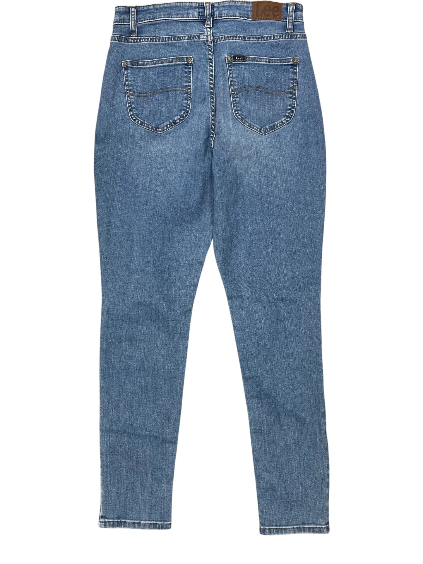 Jeans Skinny By Lee In Blue Denim, Size:10