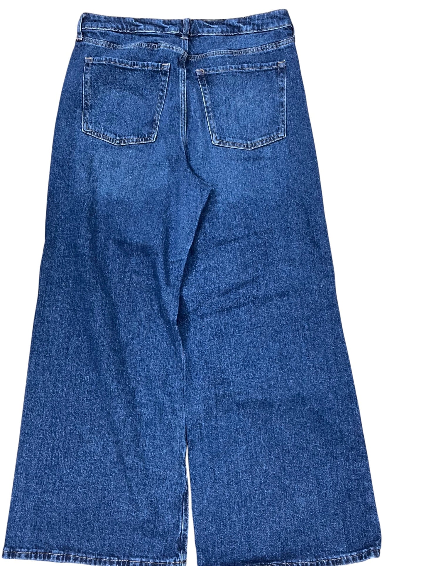 Jeans Wide Leg By Old Navy In Blue Denim, Size:12