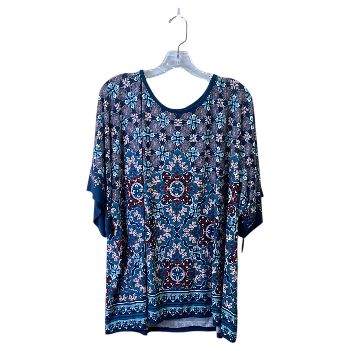 Top Ss By Ruby Rd In Blue & Red, Size:2X