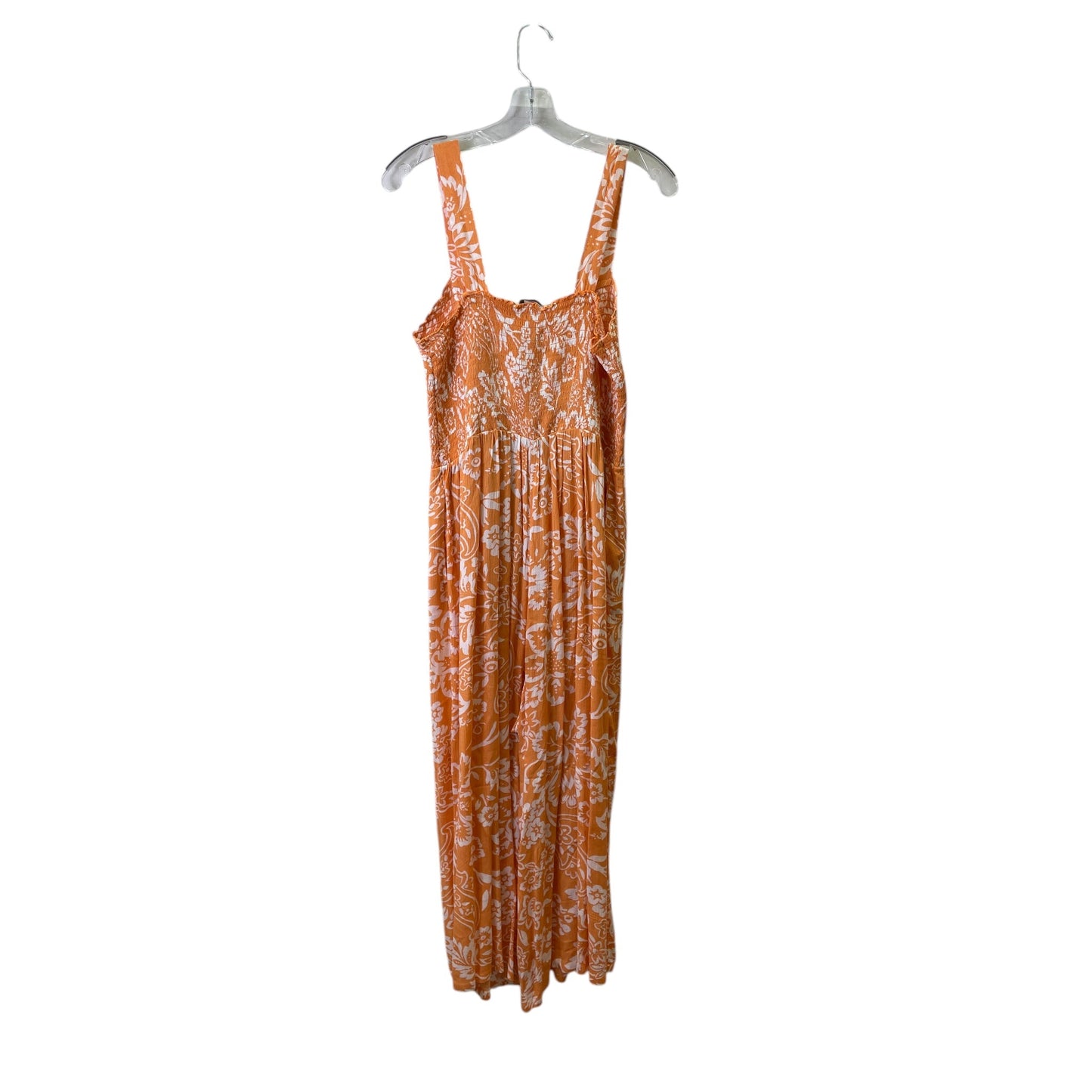 Jumpsuit By Loft In Orange & White, Size:Lp