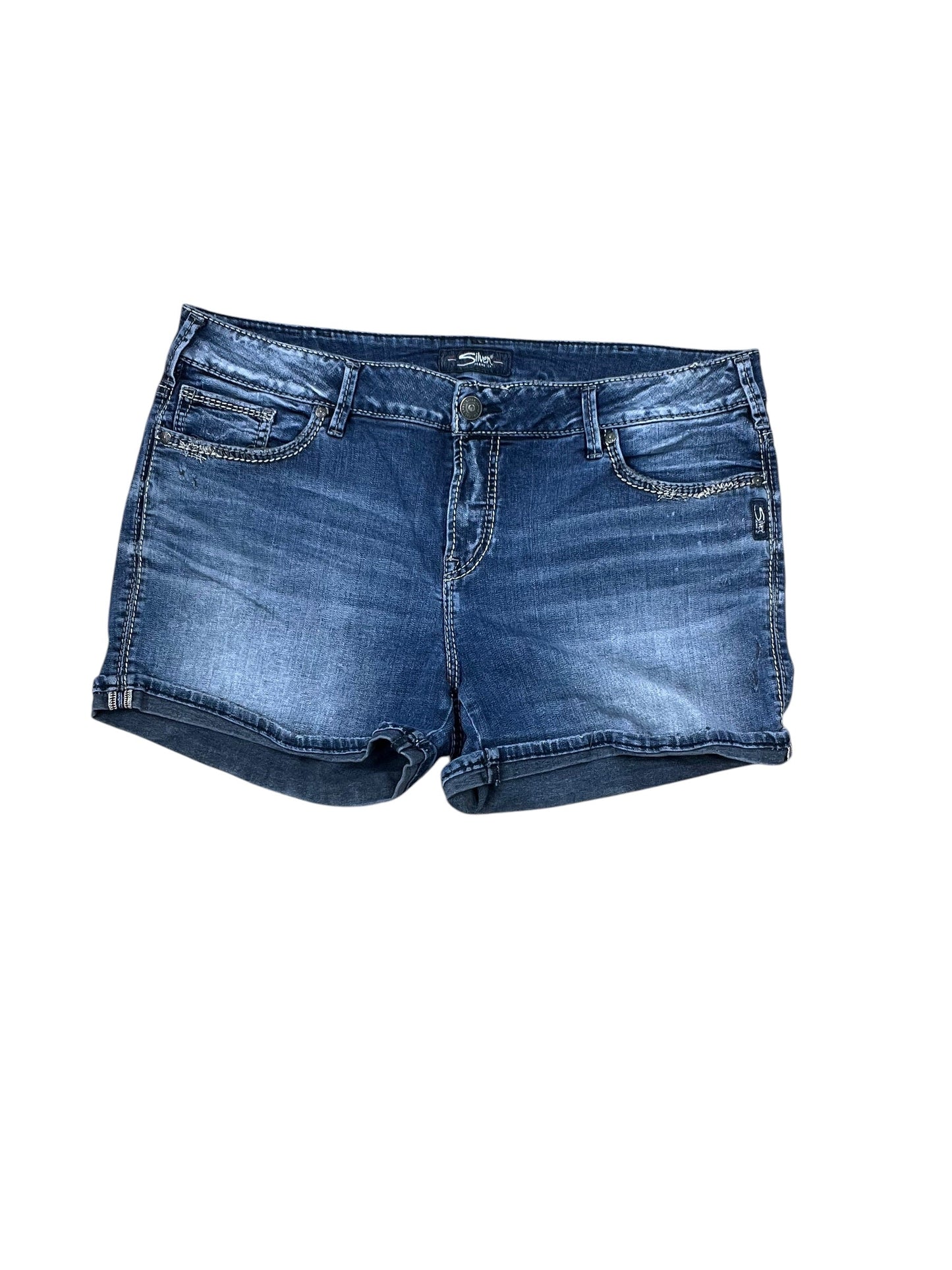 Shorts By Silver In Blue Denim, Size:16