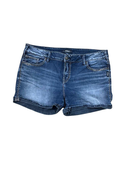 Shorts By Silver In Blue Denim, Size:16
