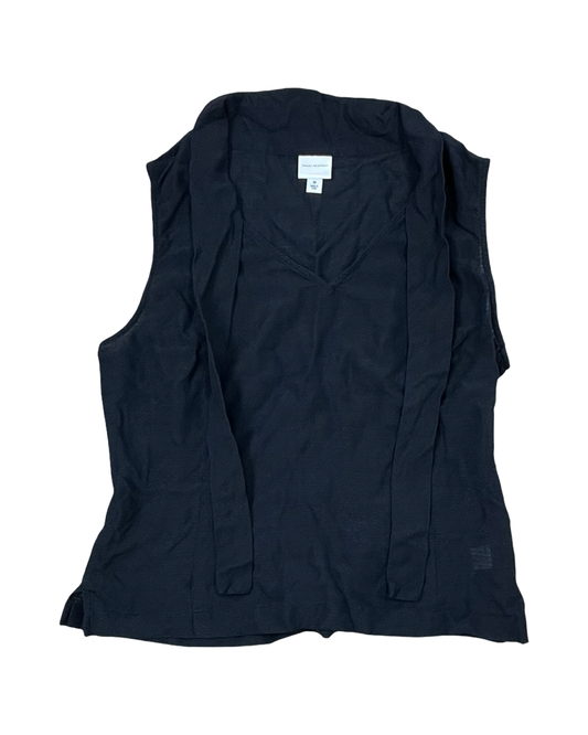 Top Sleeveless By Isaac Mizrahi In Black, Size:M