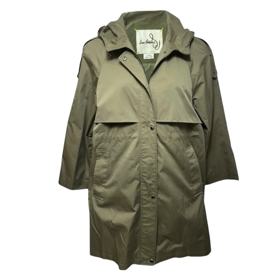 Trench Coat By Sam Edelman In Green, Size: L