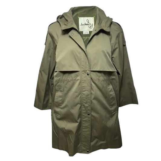 Trench Coat By Sam Edelman In Green, Size: L
