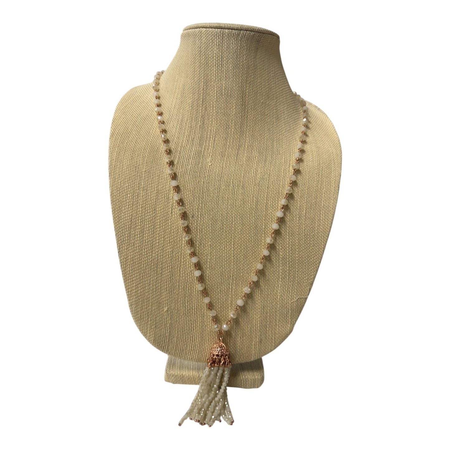 Necklace Statement By Charming Charlie In White