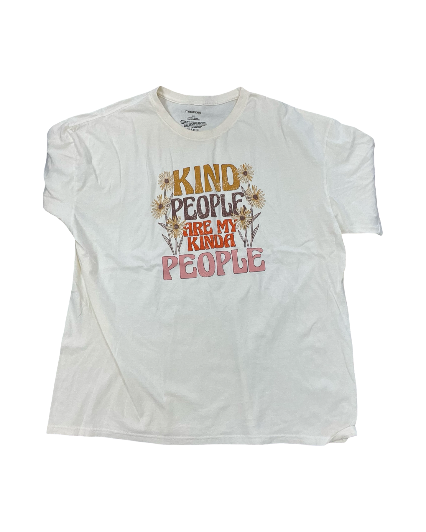 Top Ss By Maurices In Cream, Size:3X