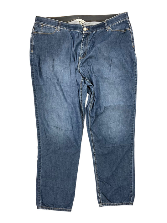 Jeans Jeggings By Cj Banks In Blue Denim, Size:20
