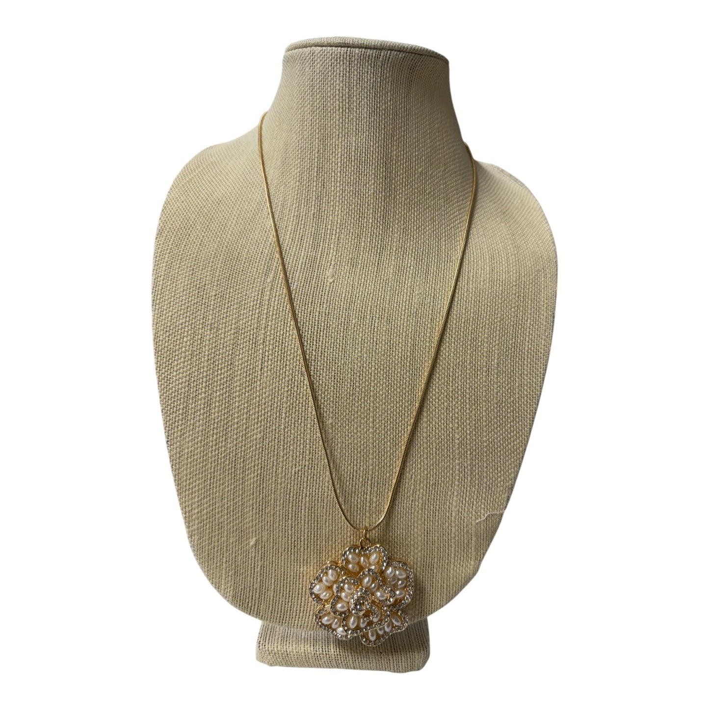 Necklace Pendant By Cme In Gold & White
