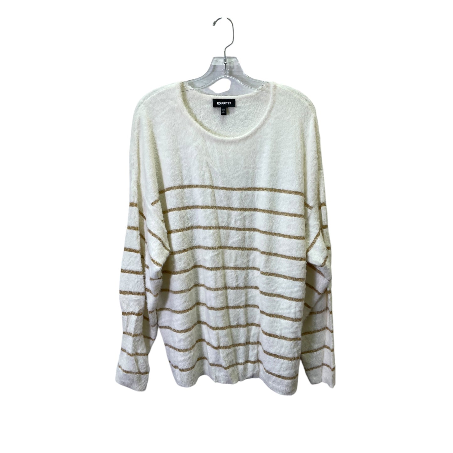 Sweater By Express In Cream, Size:Xl