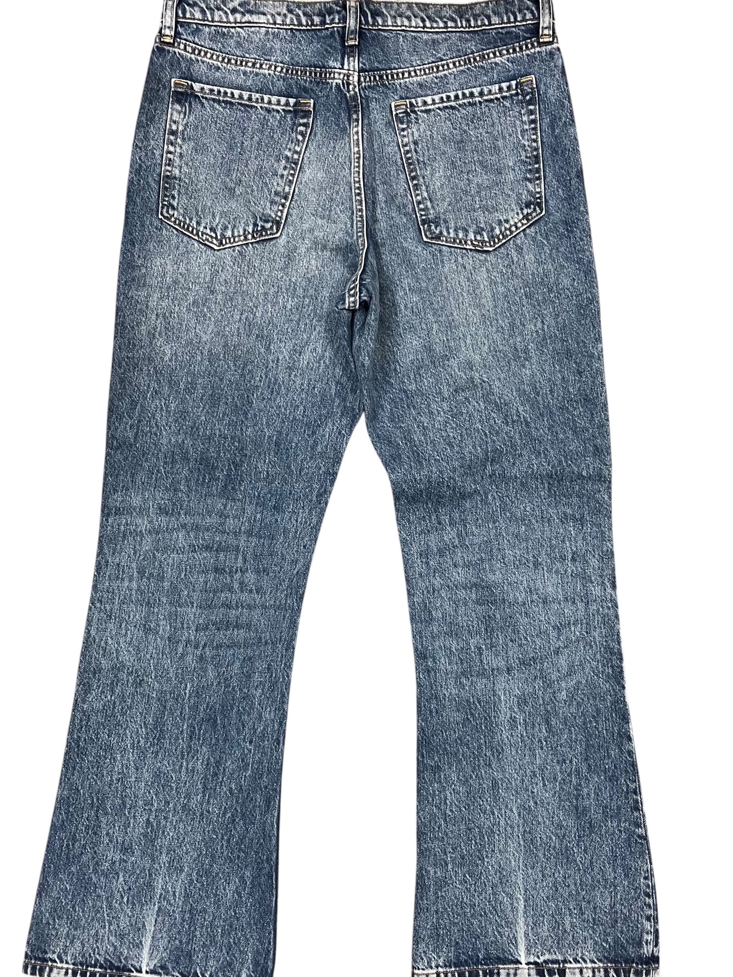 Jeans Wide Leg By Banana Republic In Blue Denim, Size:12