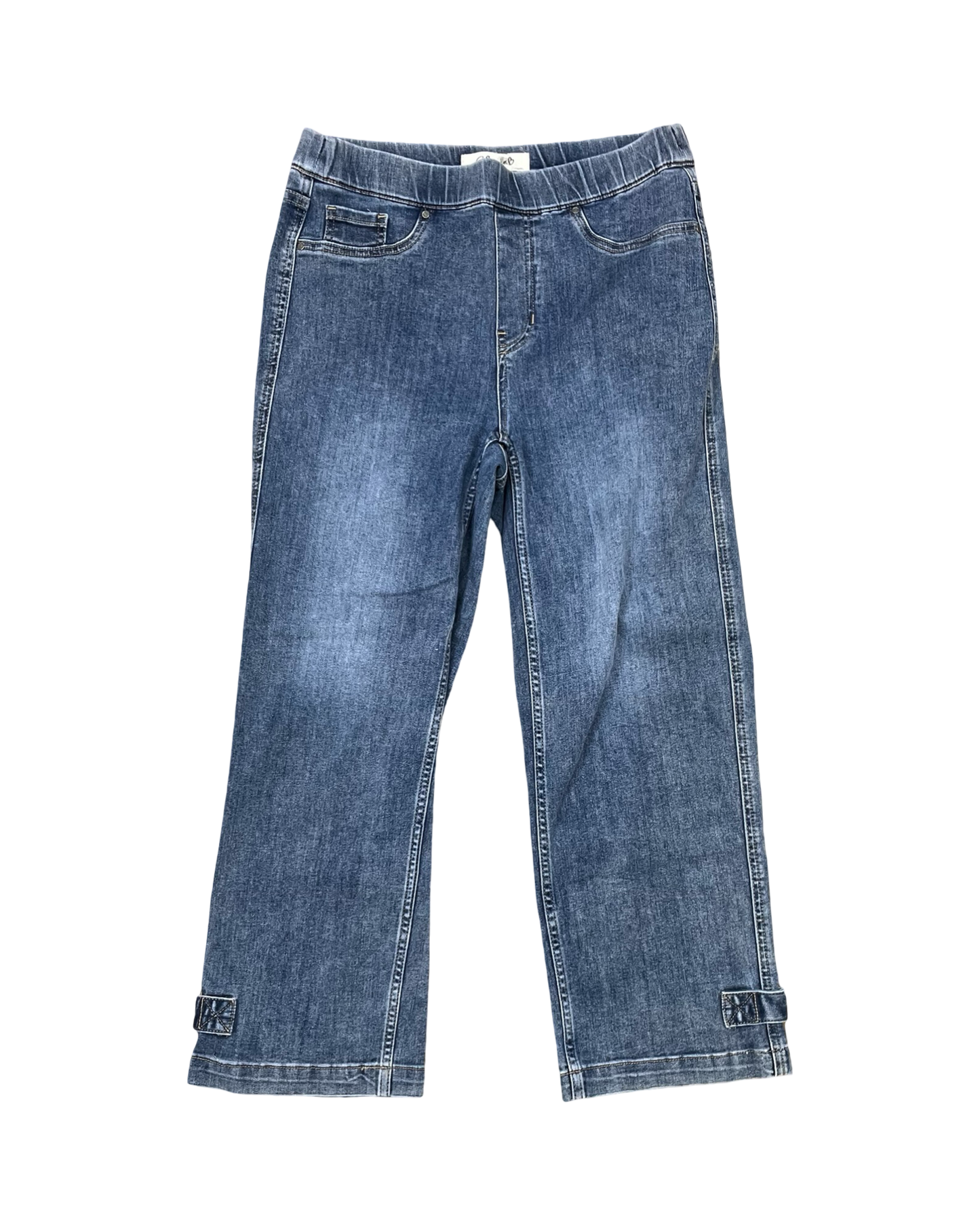 Jeans Jeggings By Charlie B In Blue Denim, Size:4