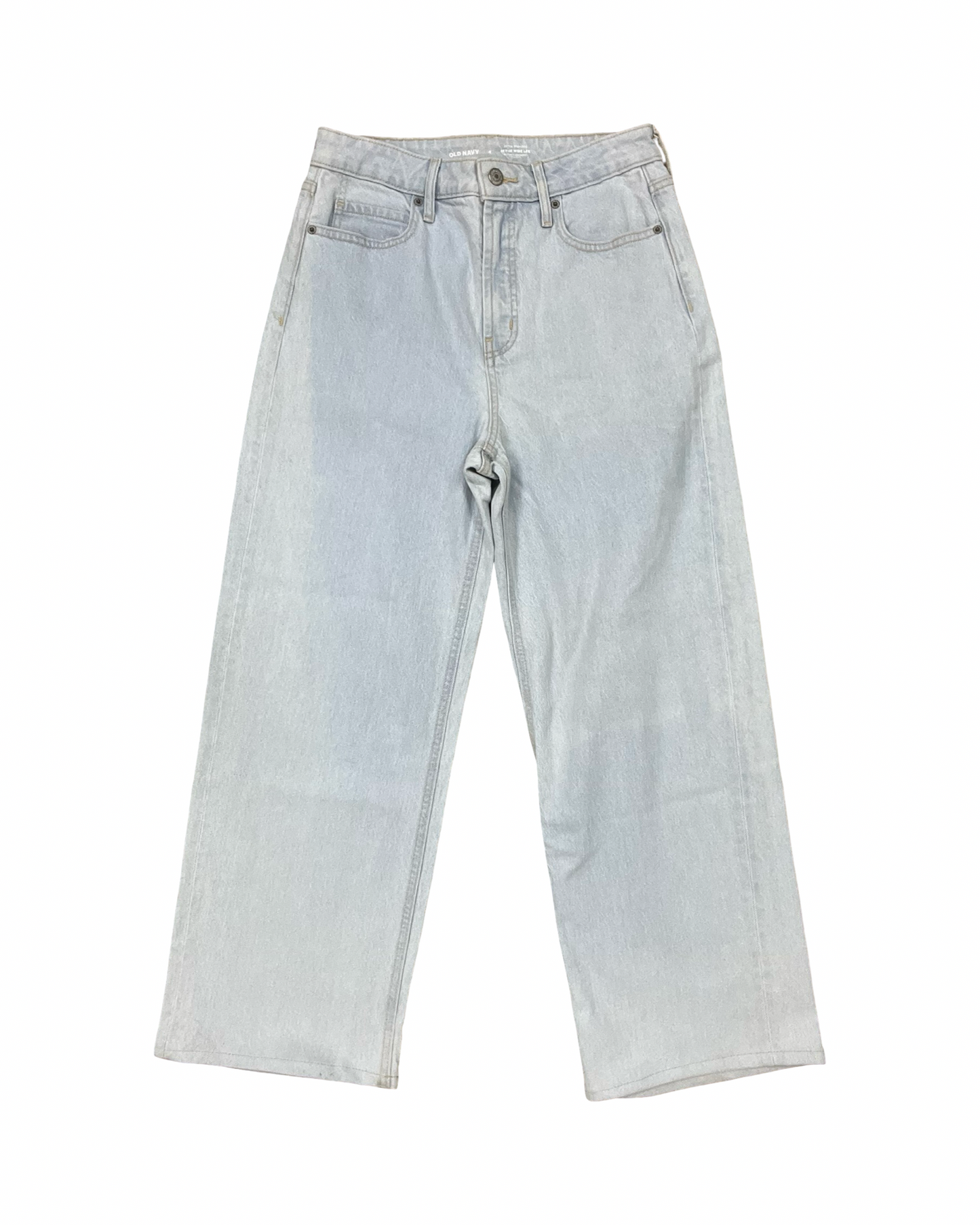 Jeans Wide Leg By Old Navy In Blue Denim, Size:4