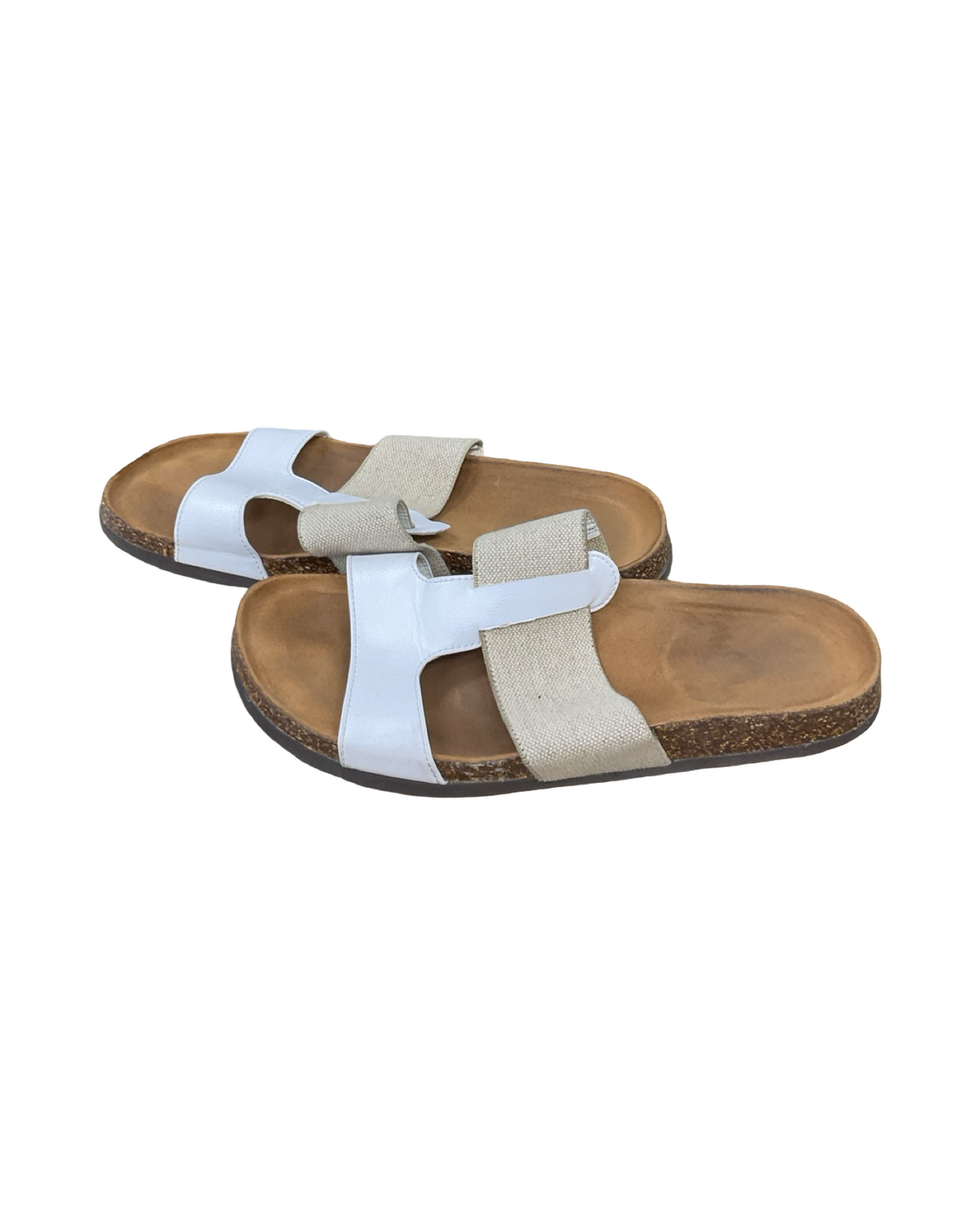 Sandals Flats By Clothes Mentor In Brown, Size:10