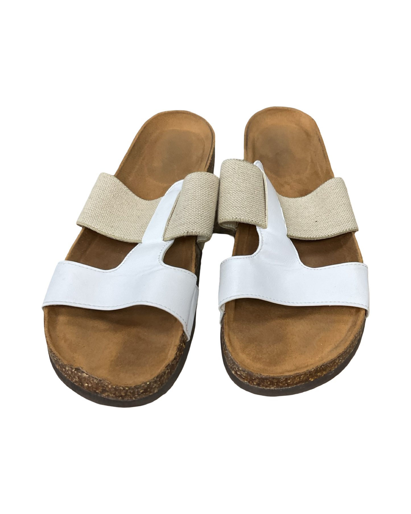 Sandals Flats By Clothes Mentor In Brown, Size:10