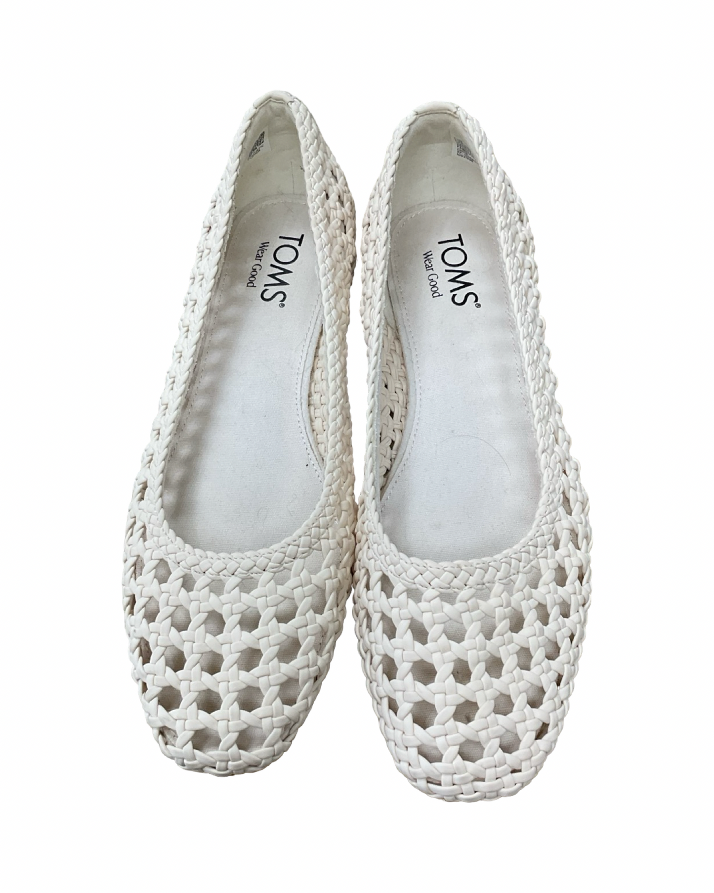 Shoes Flats By Toms In Cream, Size:7.5