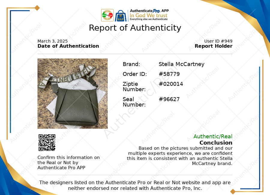 Handbag Luxury Designer By Stella Mccartney In Green, Size:Small